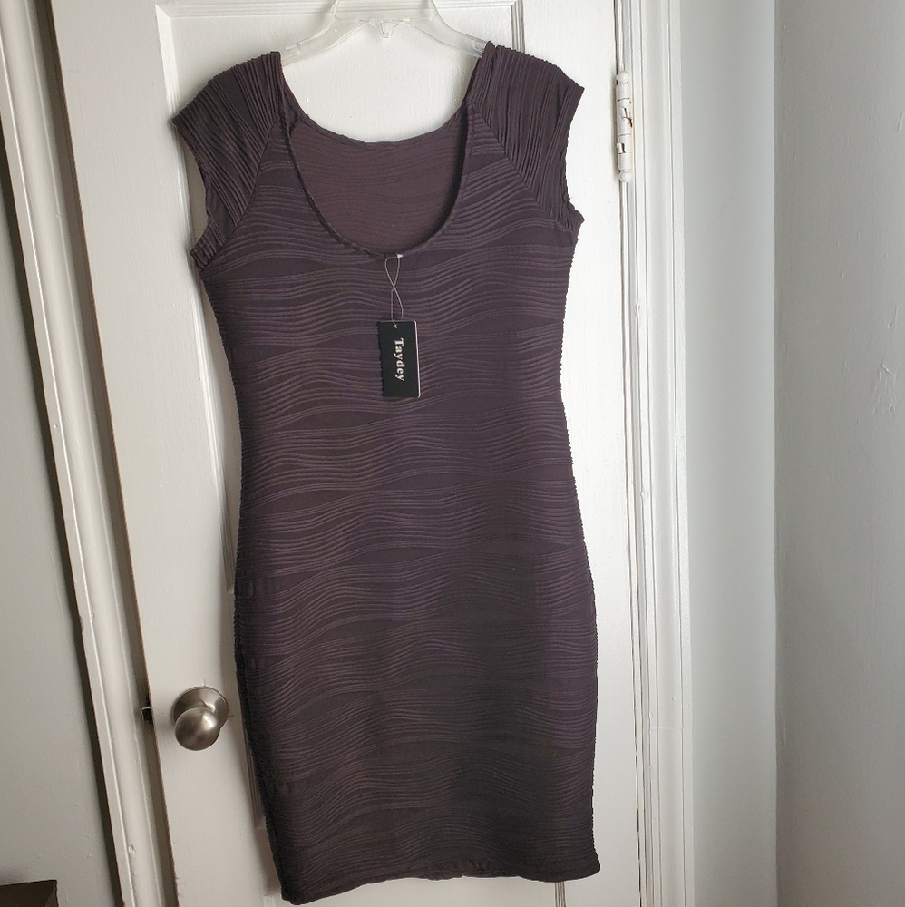 Stretchy Black form-fitting Dress NWT